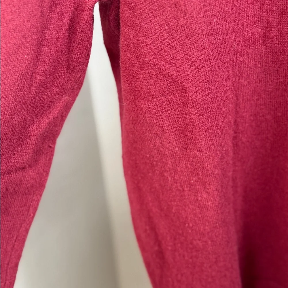 J. Crew 100% Cashmere Crewneck Sweater Burgundy Red Unisex Size L